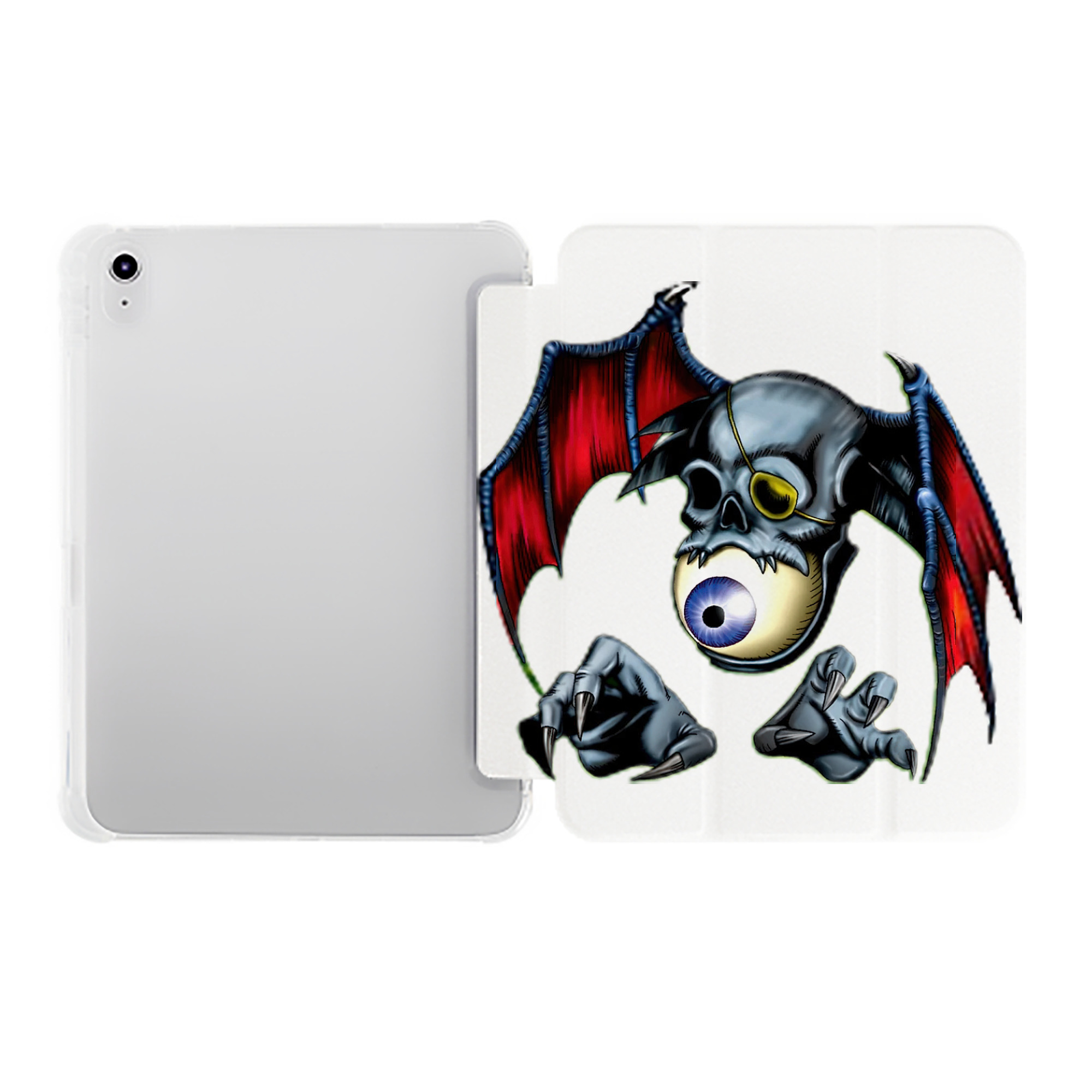 （画像用） 遊☆戯☆王 Yu-Gi-Oh! IPad ケース ペン収納付き 三つ折りスタンド PUレザー×シリコン 対応機種9.5/10.5/10.9インチ
